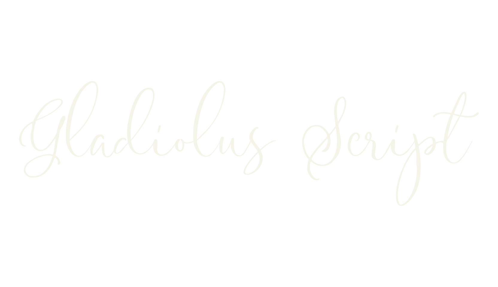 Gladiolus Script, fashion script font preview