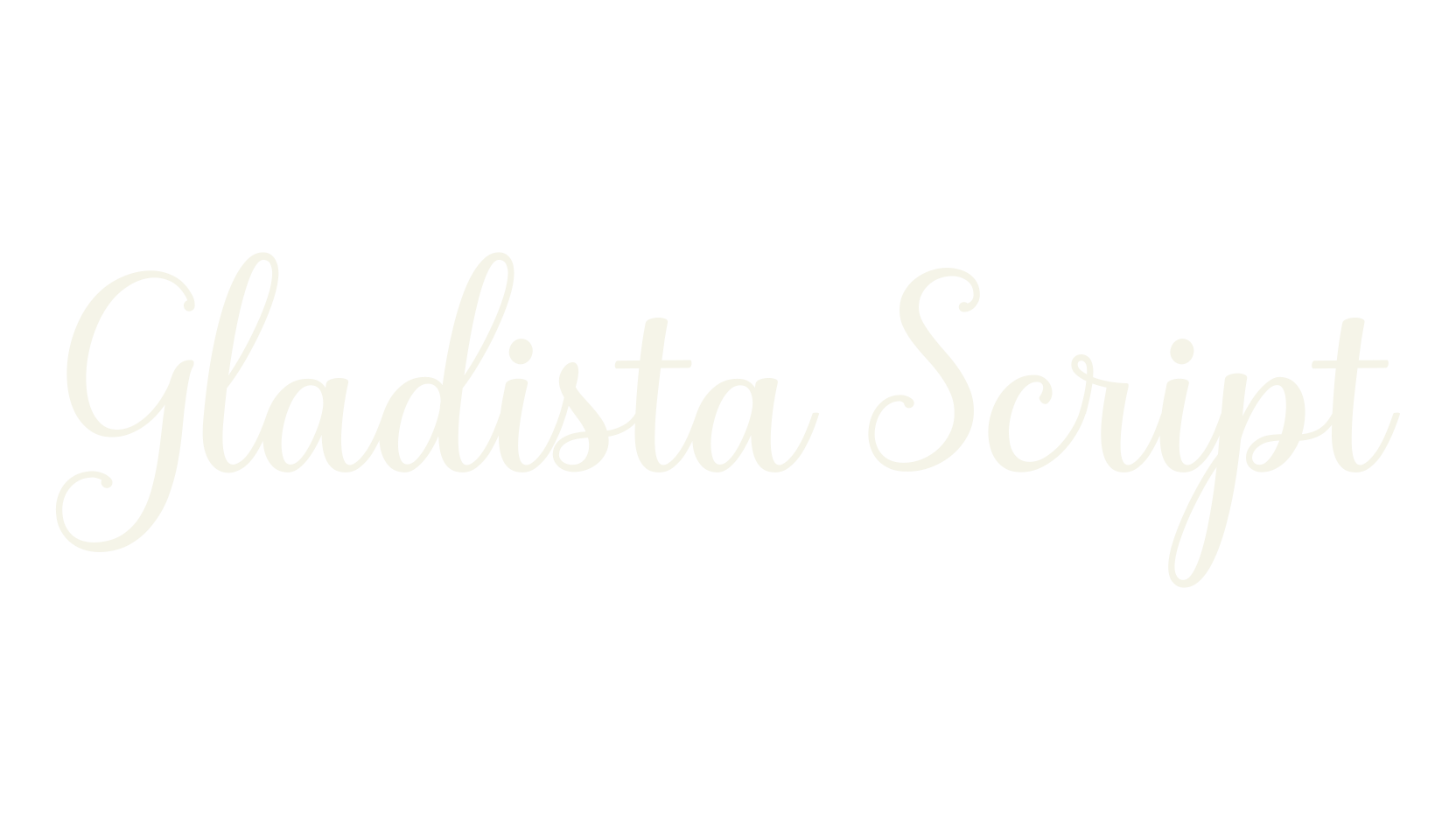 Gladista Script, calligraphy font preview
