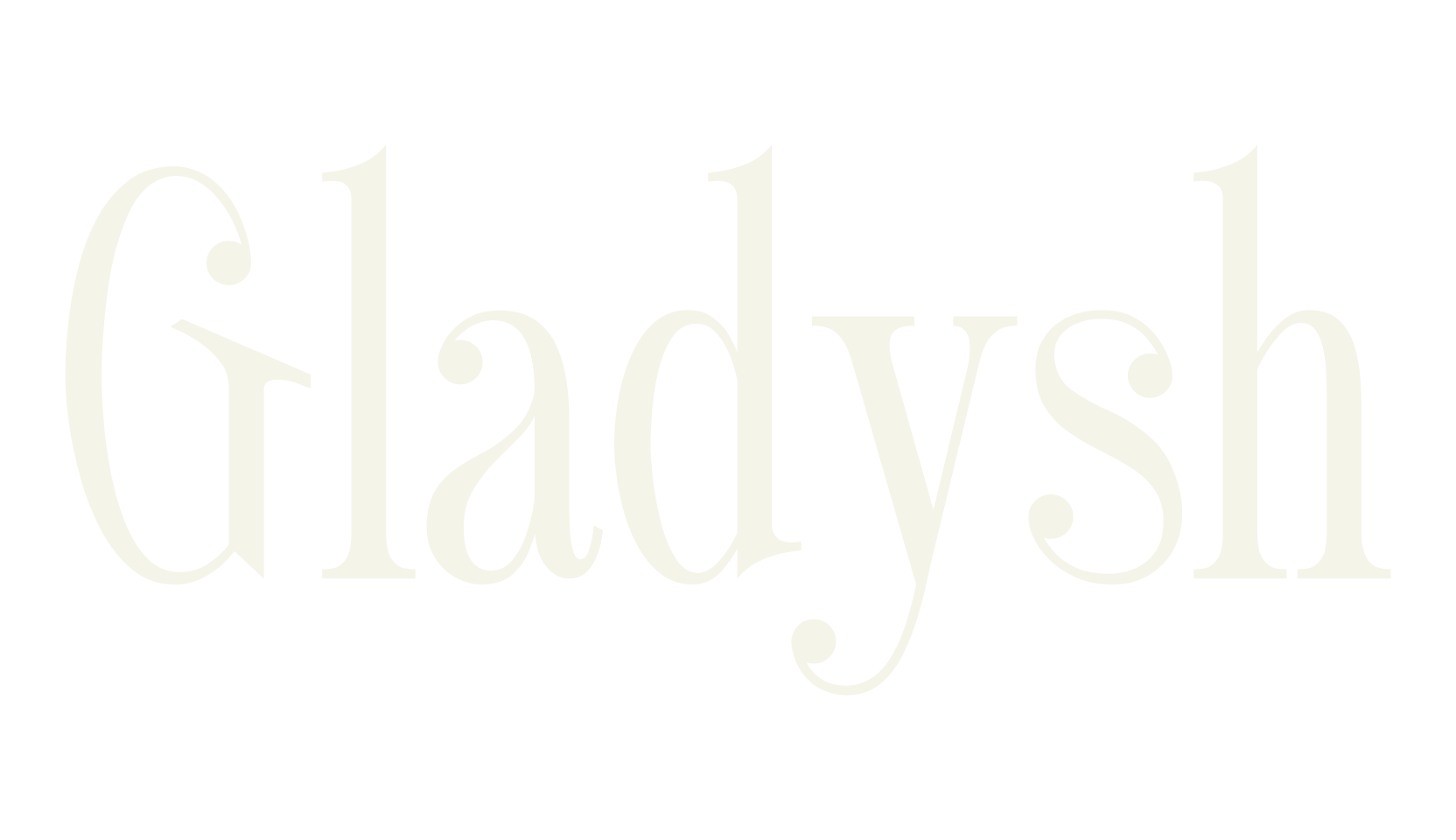 Gladysh, serif font preview
