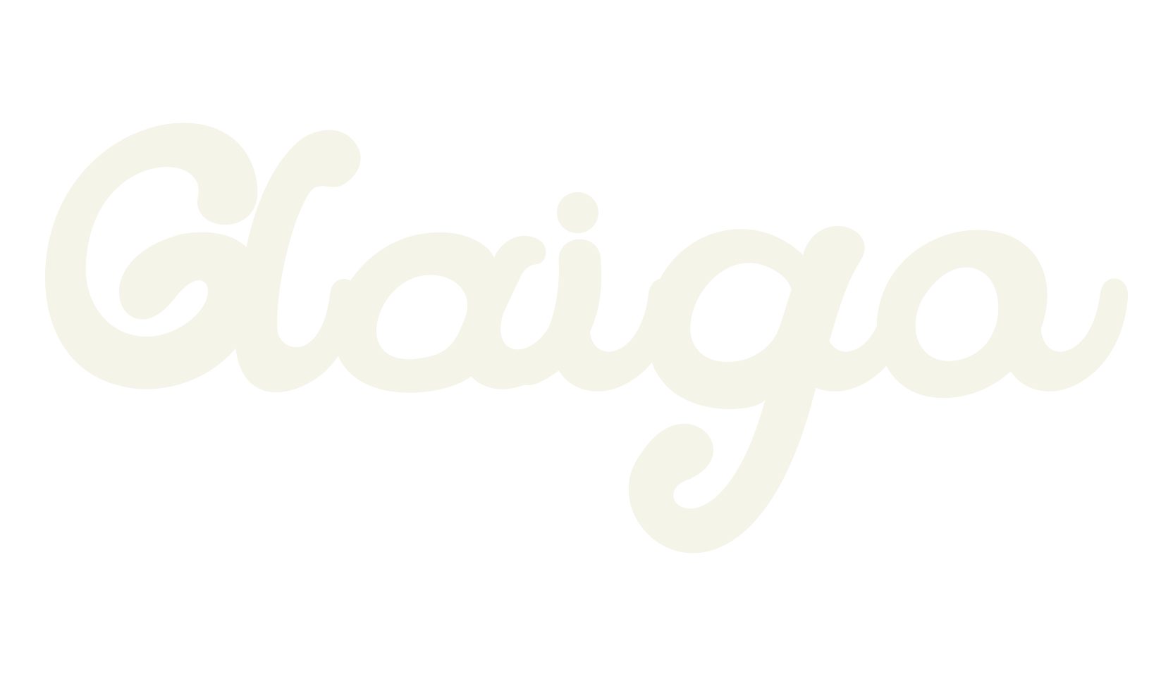 Glaigo, bubbly font preview