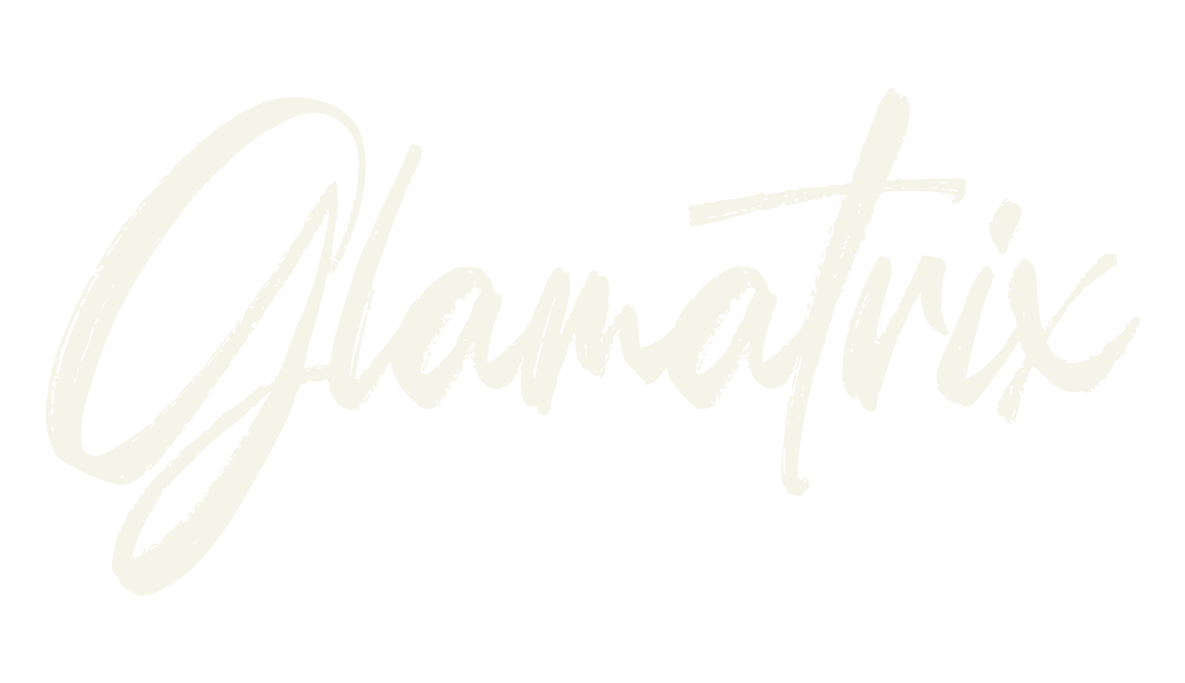 Glamatrix, brush font preview