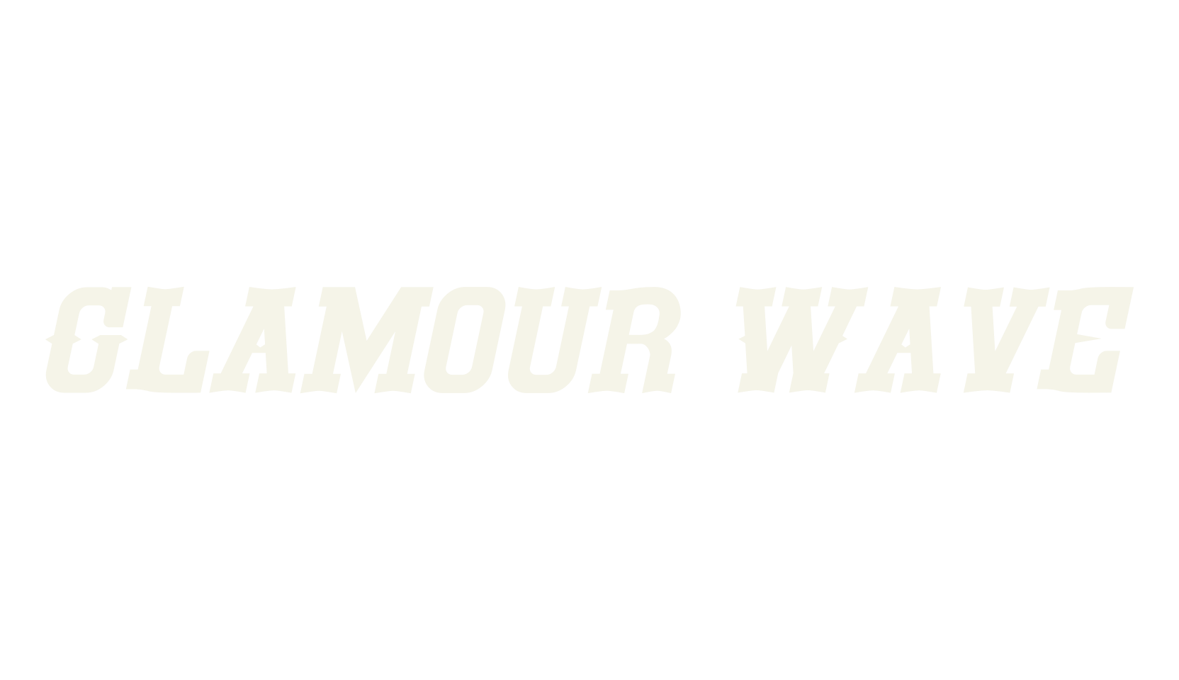 Glamour Wave, wild west font preview