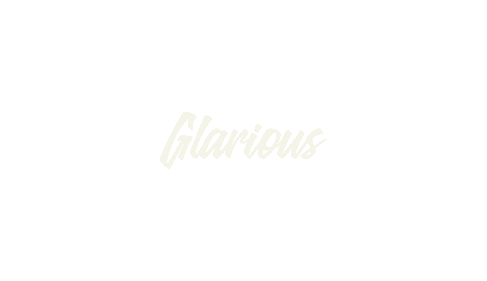 Glarious, lettering font preview