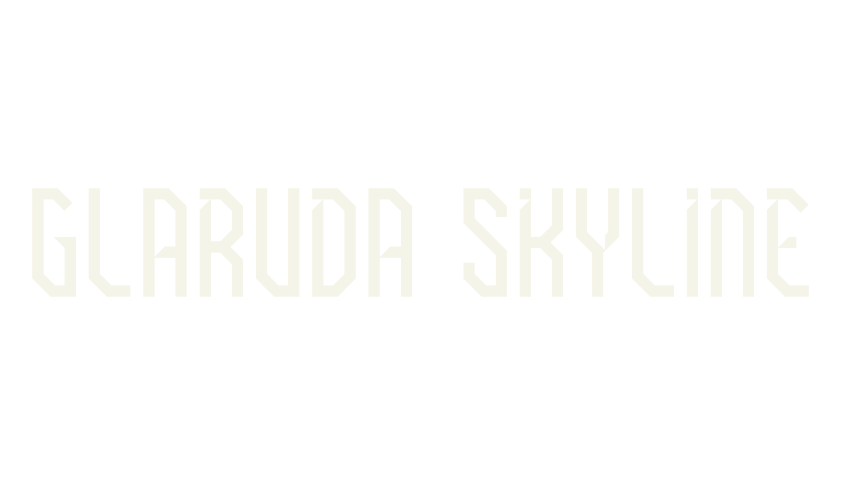 GLARUDA SKYLINE, serif font preview