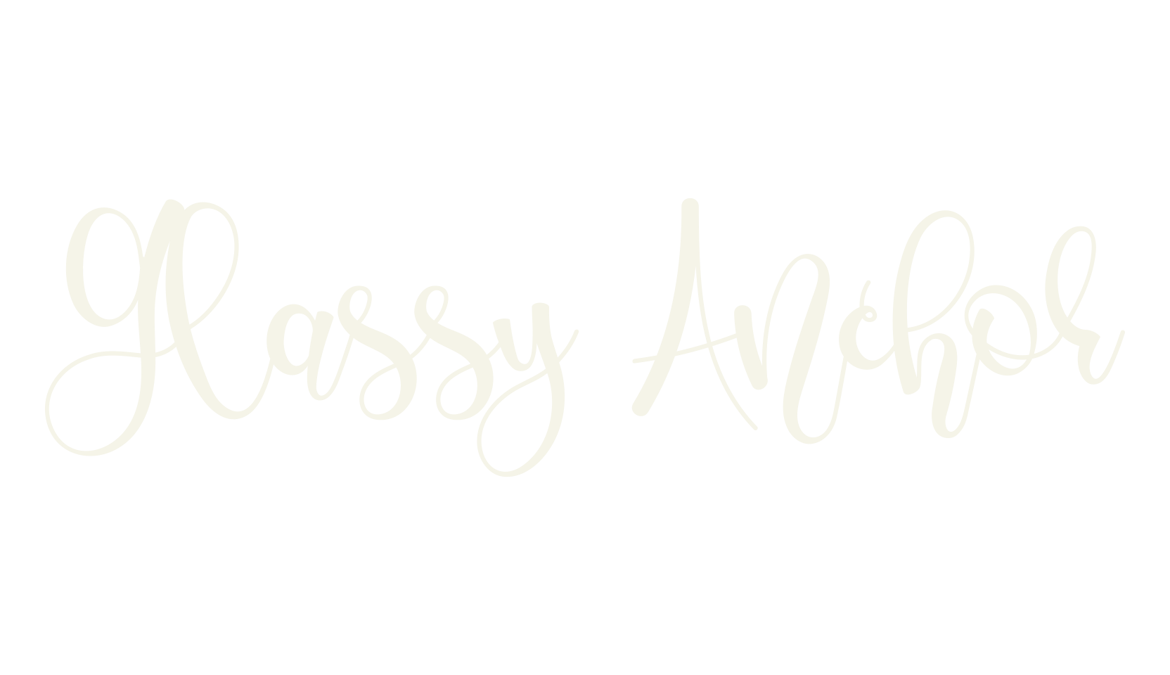Glassy Anchor, cursive font preview