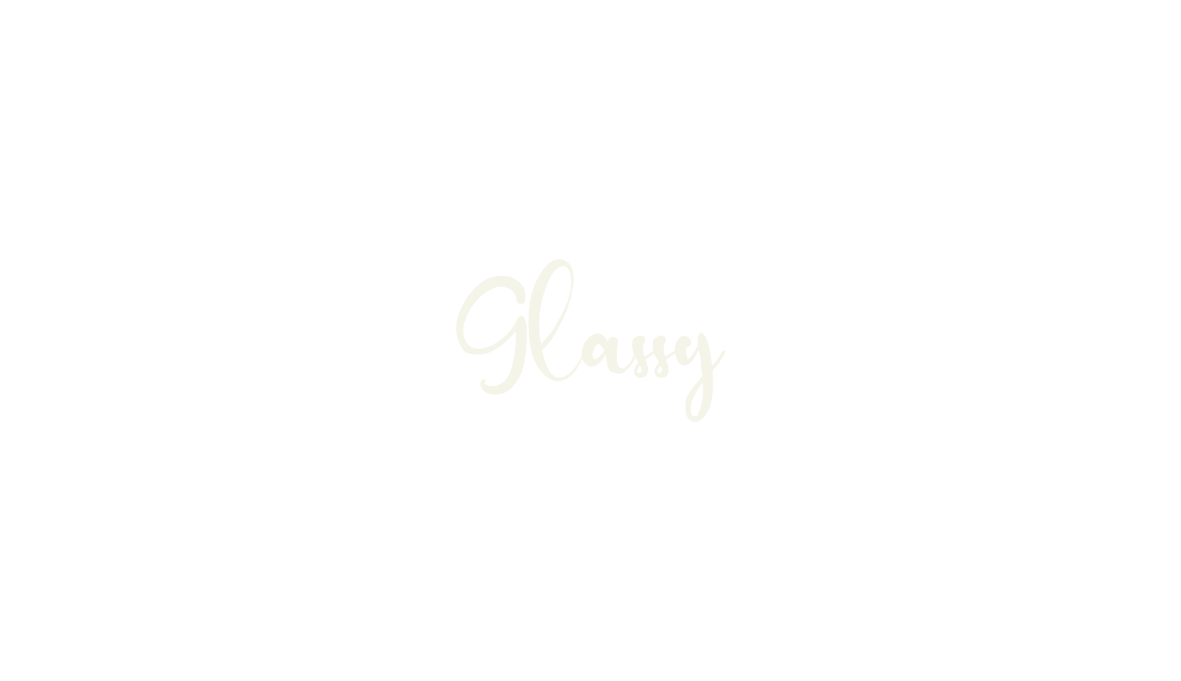 Glassy, fashion script font preview