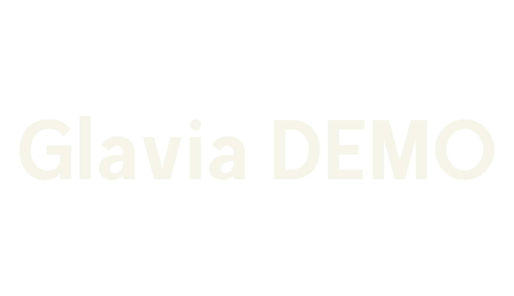 Glavia DEMO, tech font preview