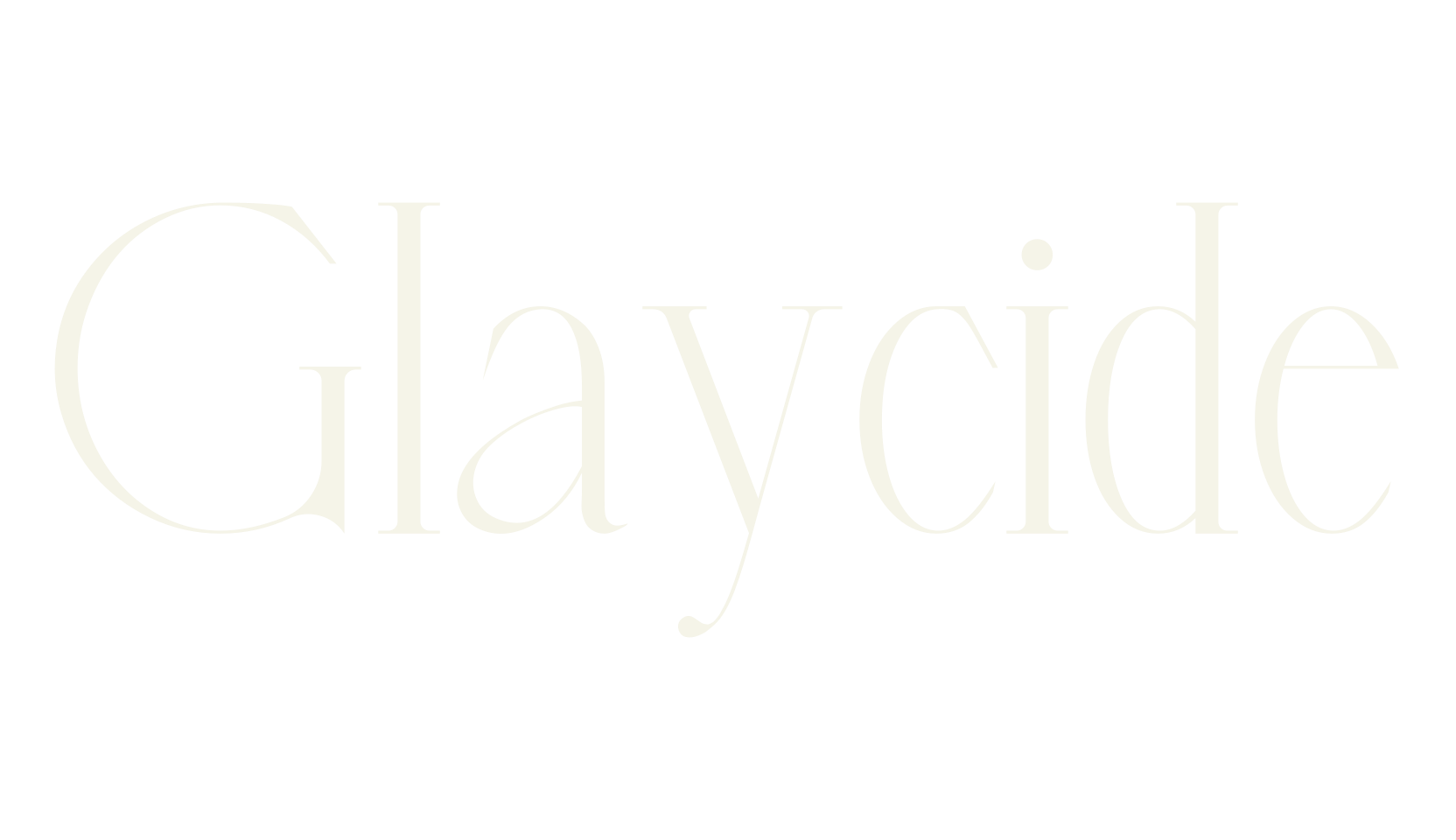 Glaycide, serif font preview