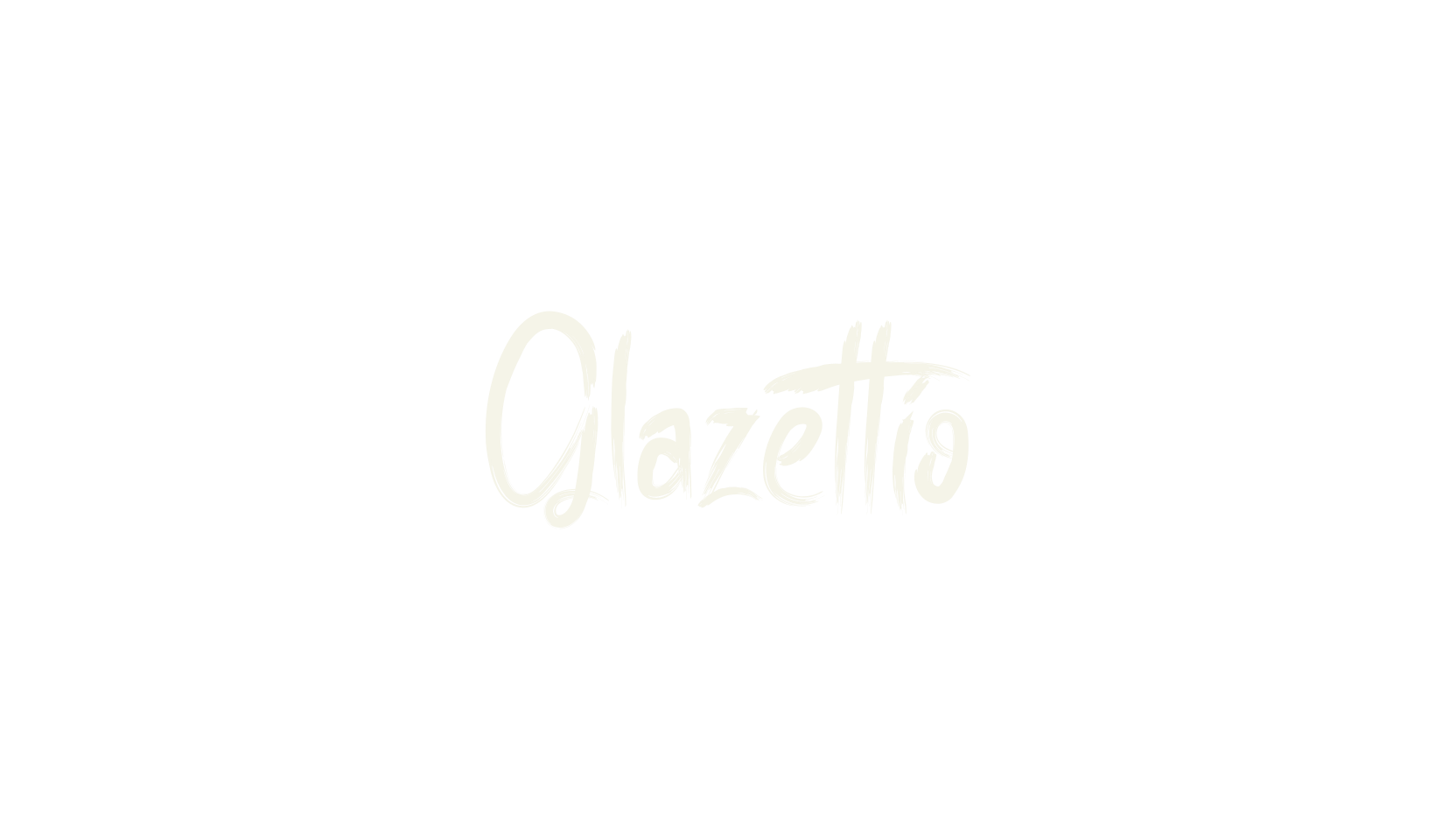 Glazettio, brush font preview