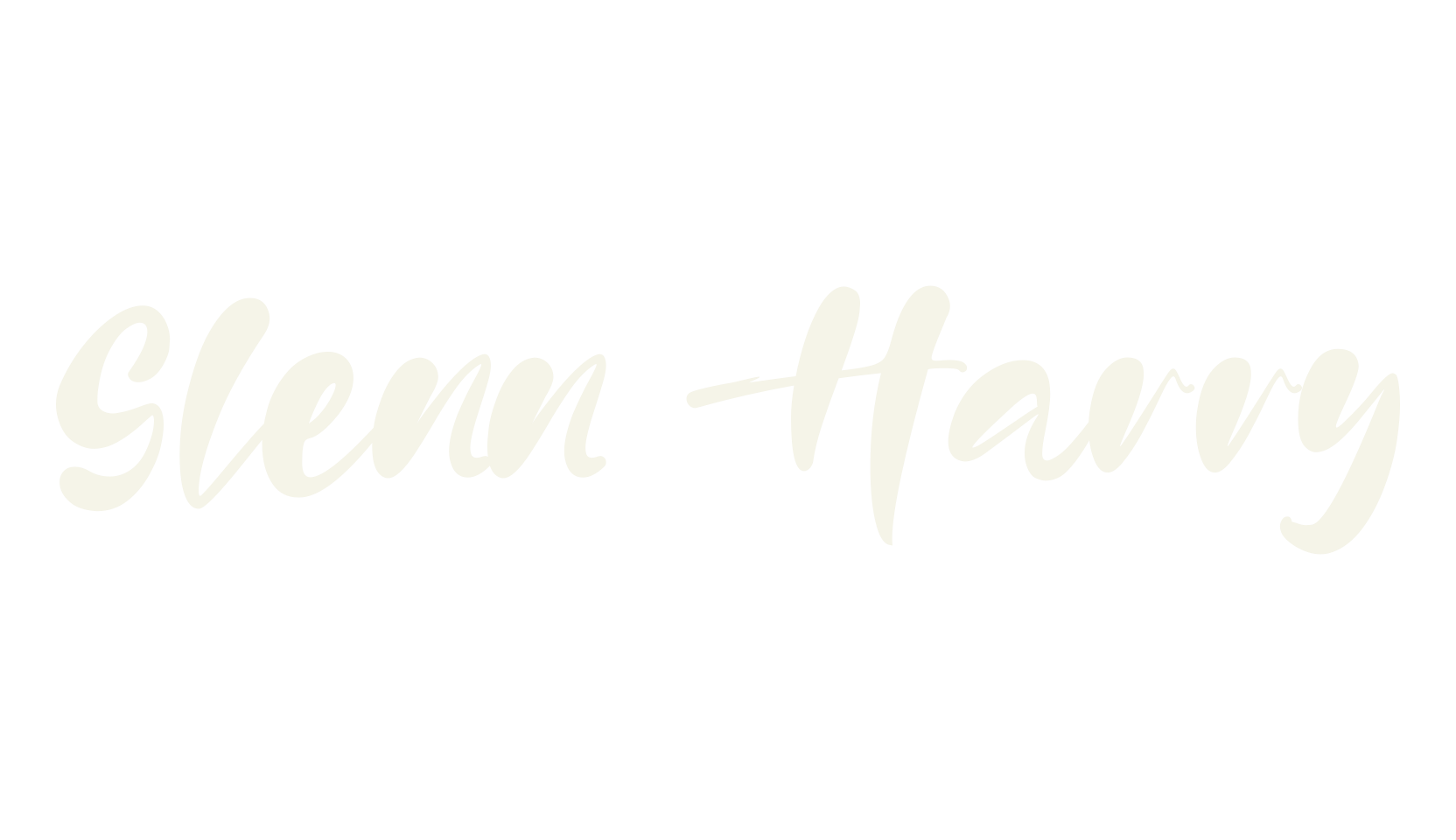 Glenn Harry, fashion sign font preview
