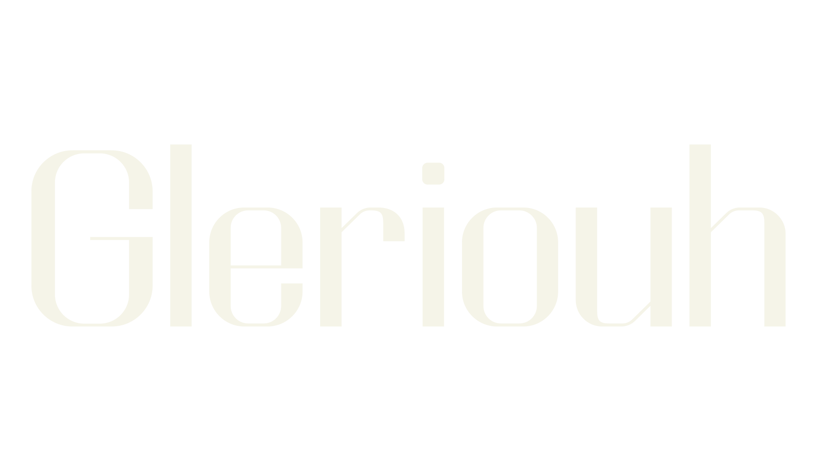 Gleriouh, serif font preview