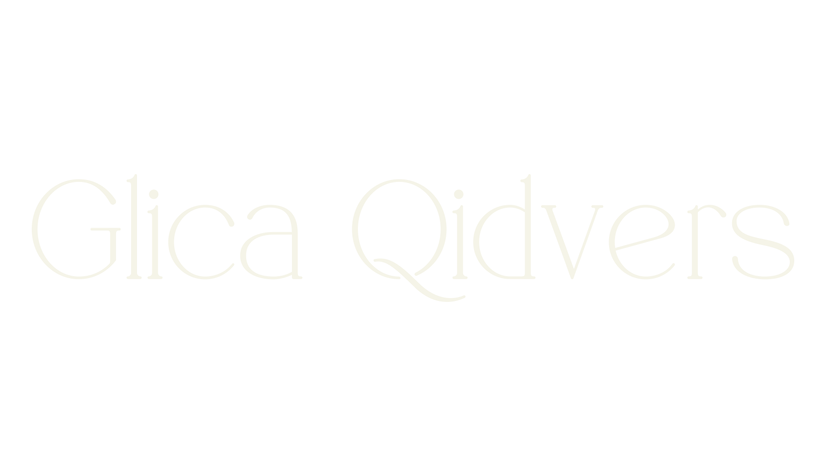 Glica Qidvers, serif font preview