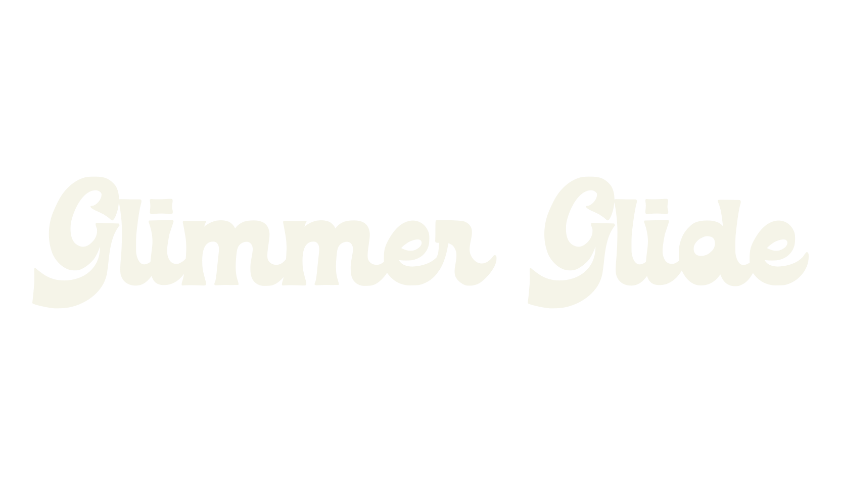 Glimmer Glide, retro font preview