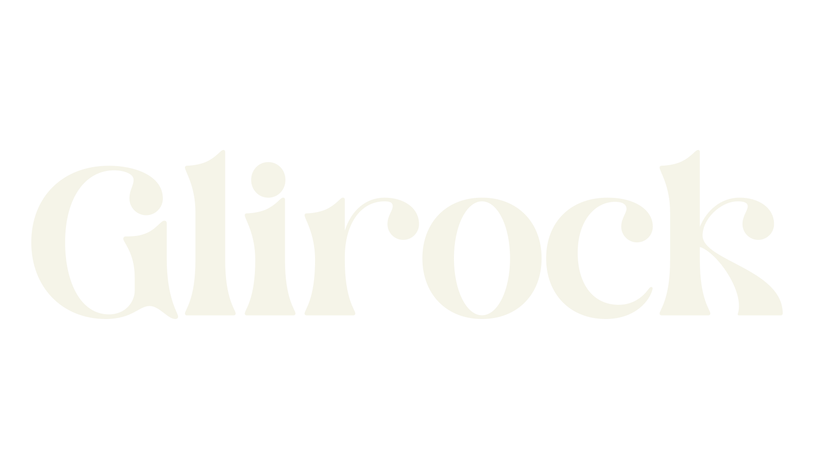 Glirock, retro font preview