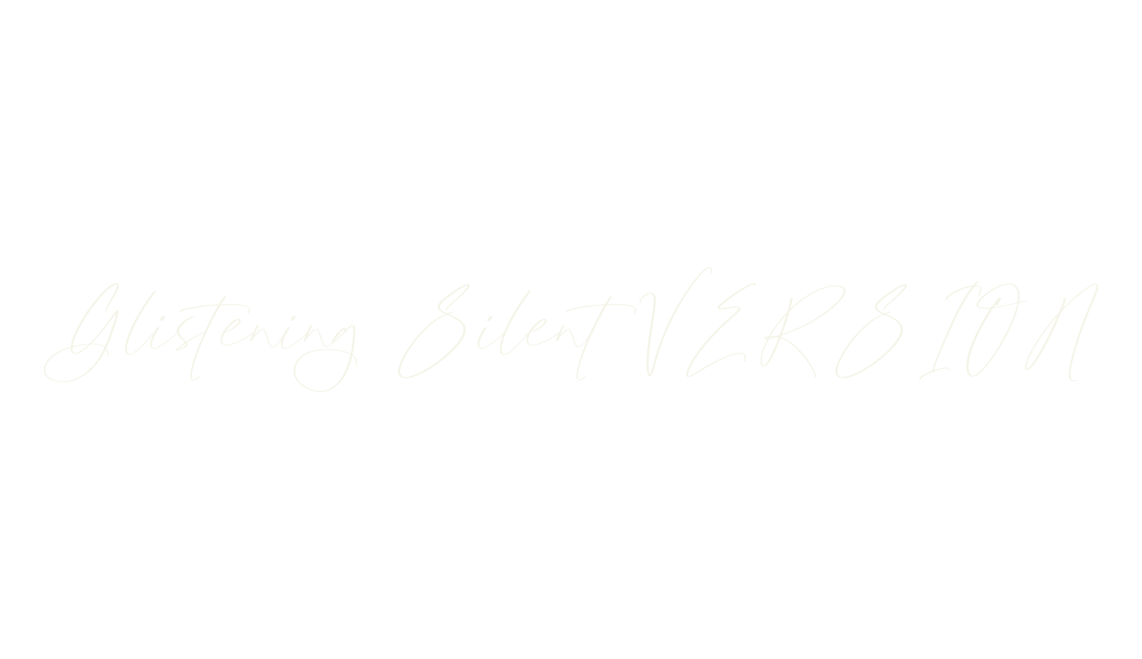 Glistening Silent VERSION, script font preview