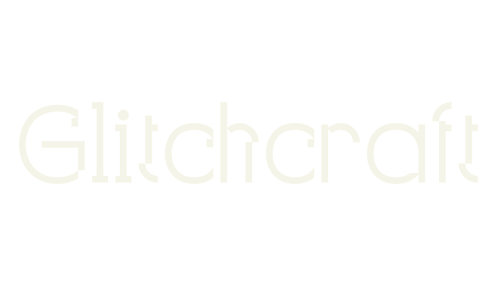 Glitchcraft, serif font preview