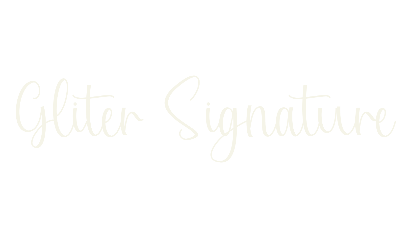 Gliter Signature, calligraphy font preview