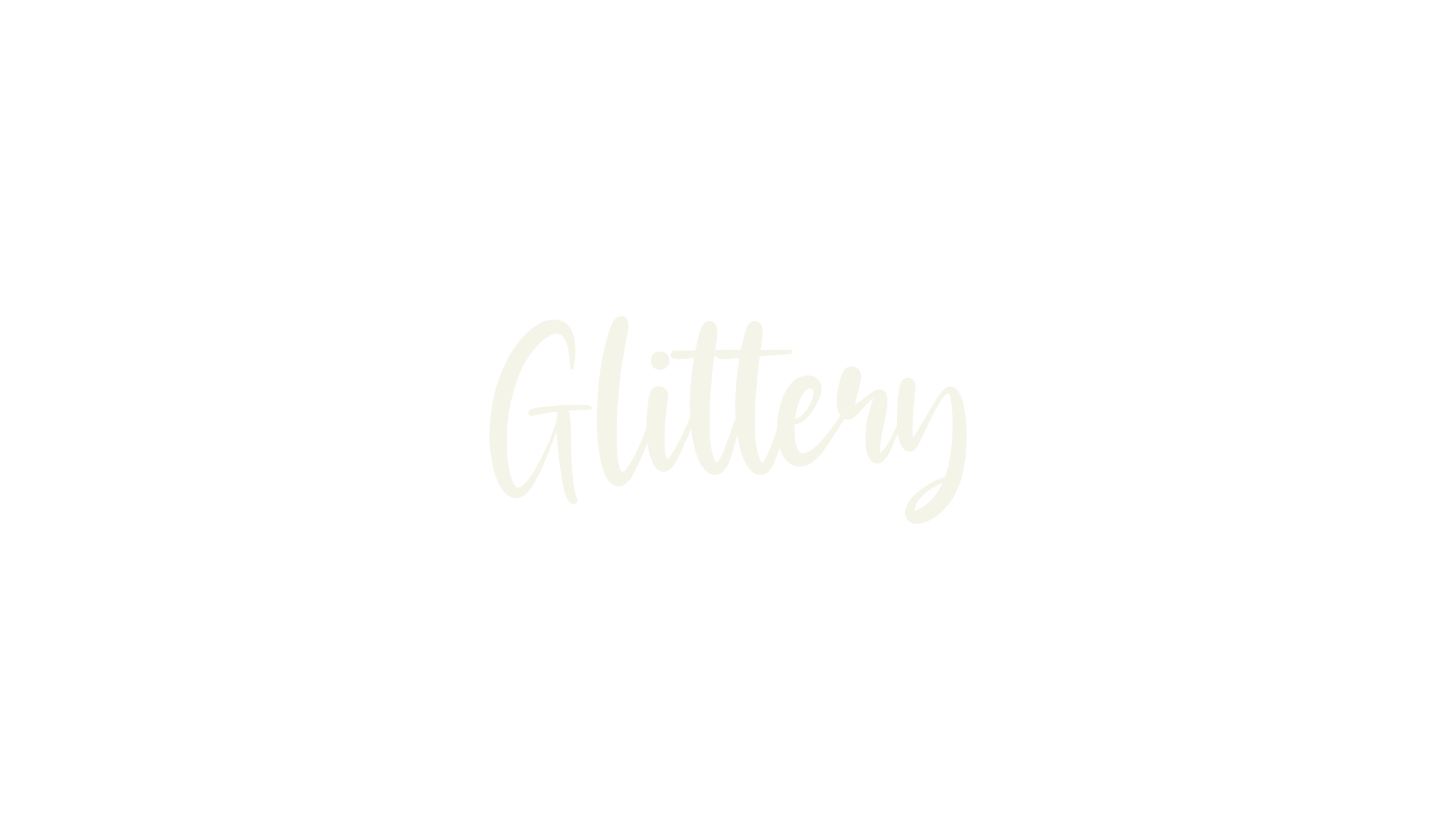 Glittery, fashion script font preview