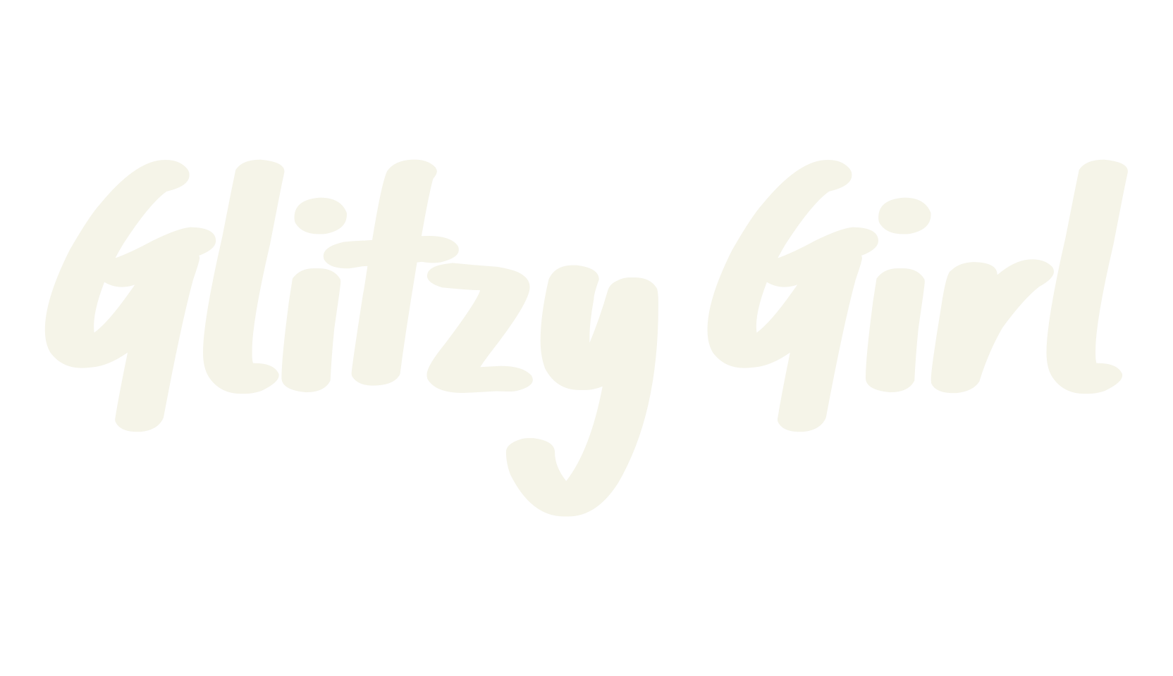 Glitzy Girl, handwritten font preview