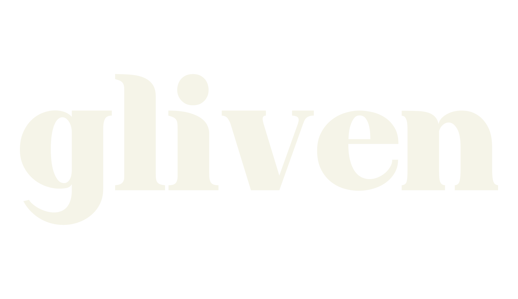 gliven, bold font preview