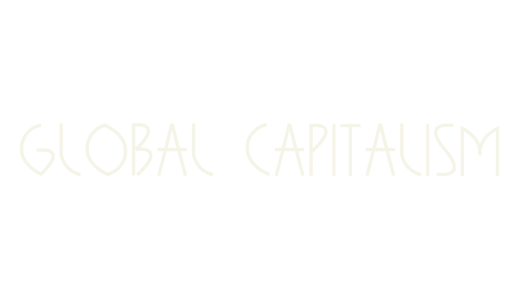 GLOBAL CAPITALISM, display market font preview