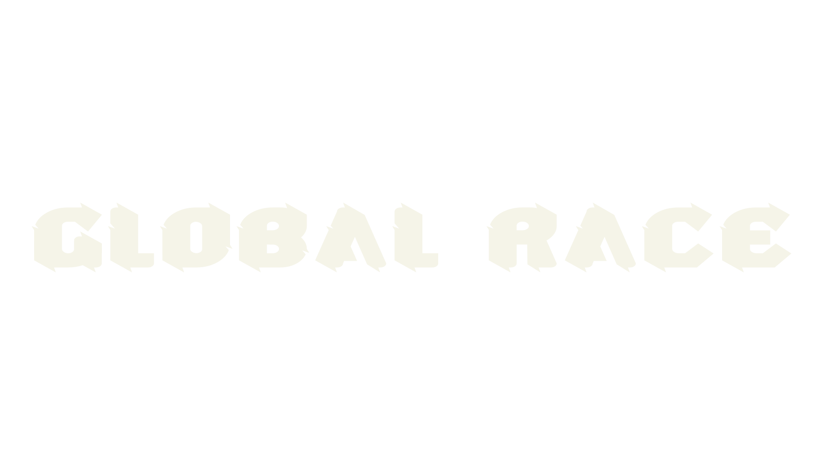 Global Race, metal font preview