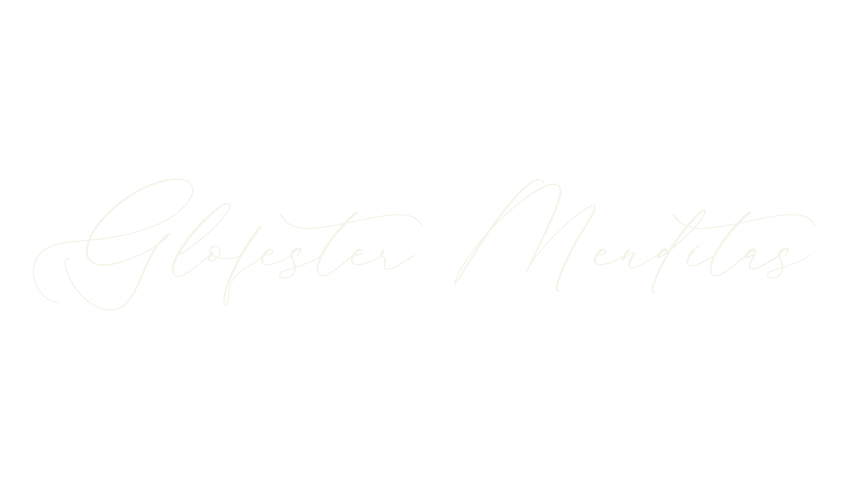 Glofester Menditas, script font preview
