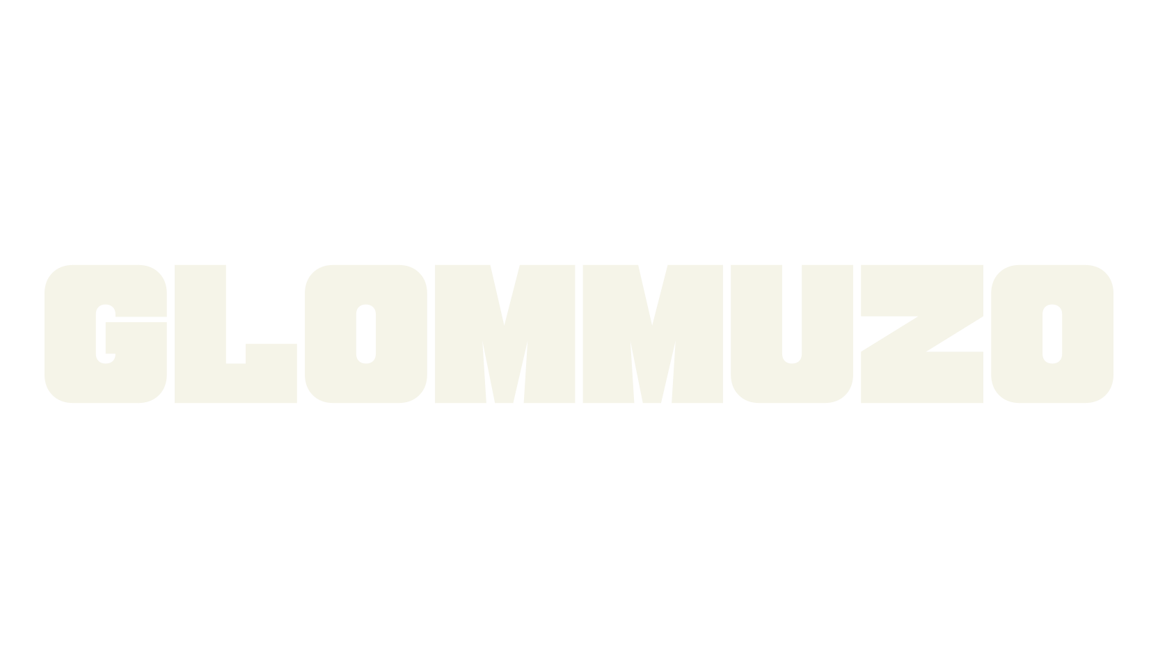 GLOMMUZO, typography font preview