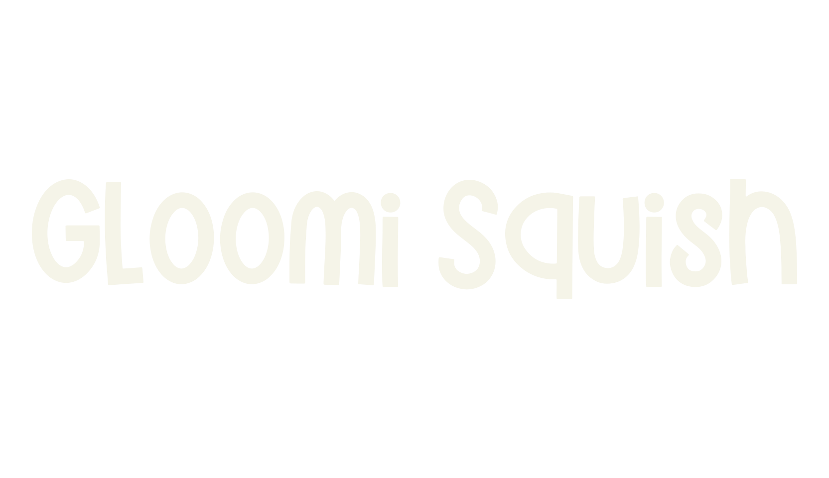 Gloomi Squish, scary font preview