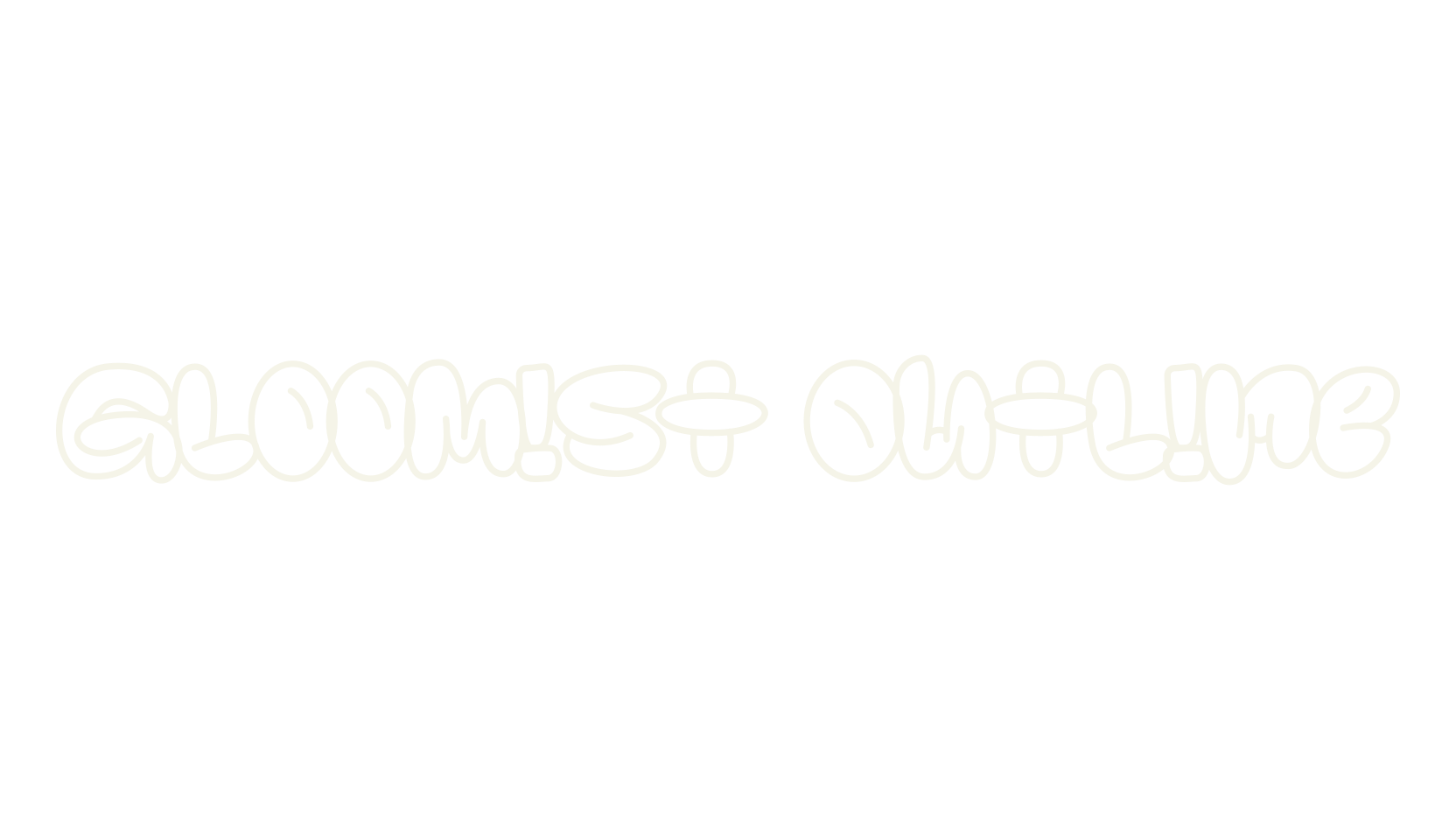 Gloomist Outline, graffiti font preview