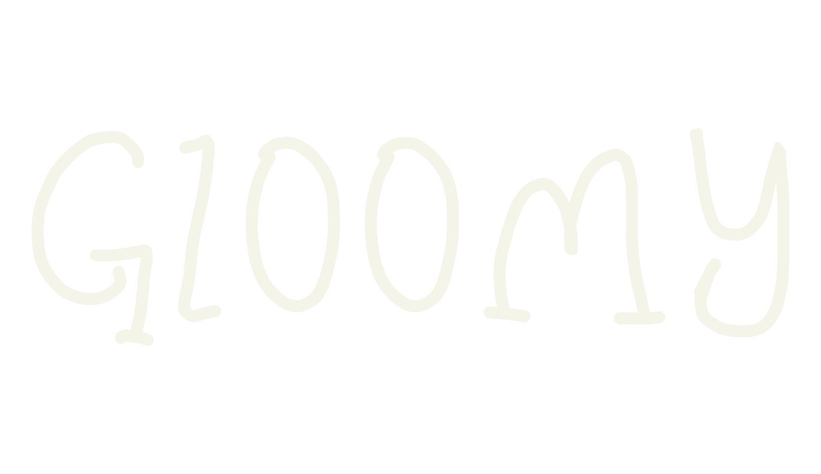 Gloomy, display font preview