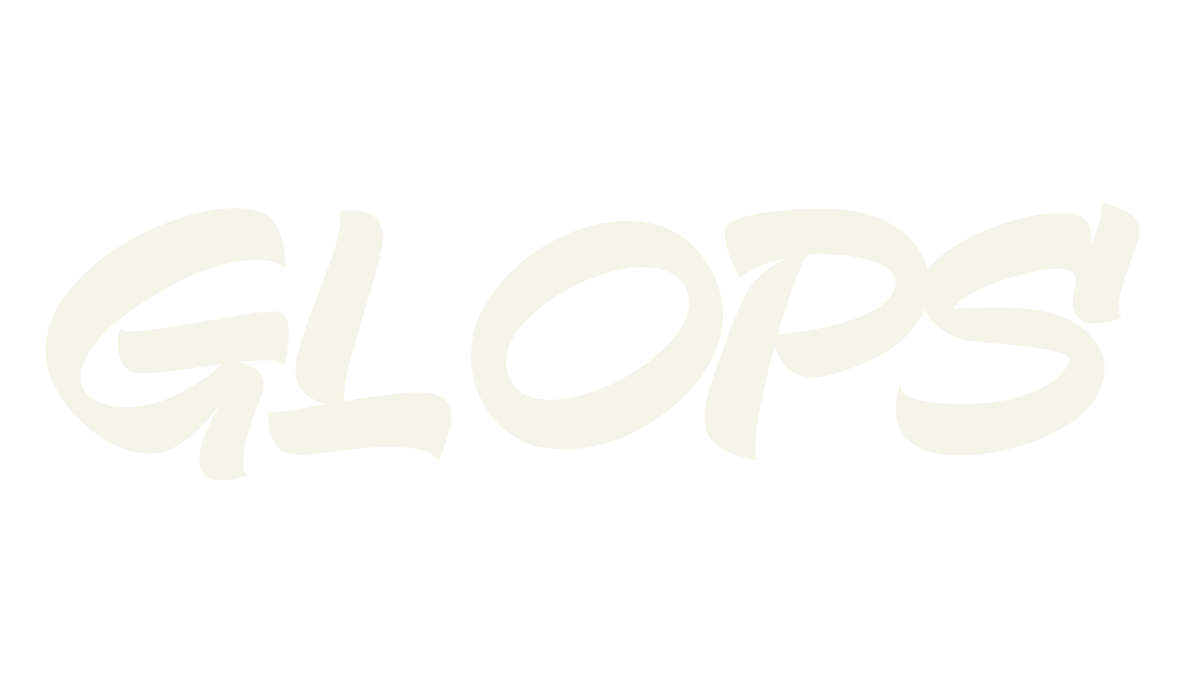 Glops, retro font preview