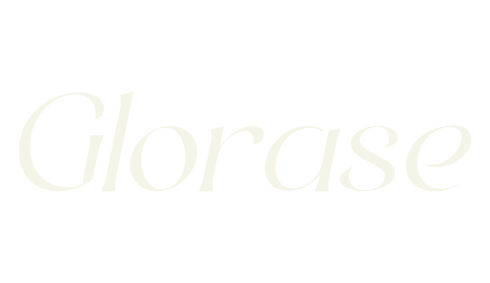 Glorase, serif font preview