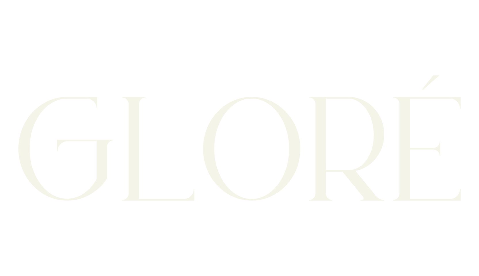 Gloré, serif font preview
