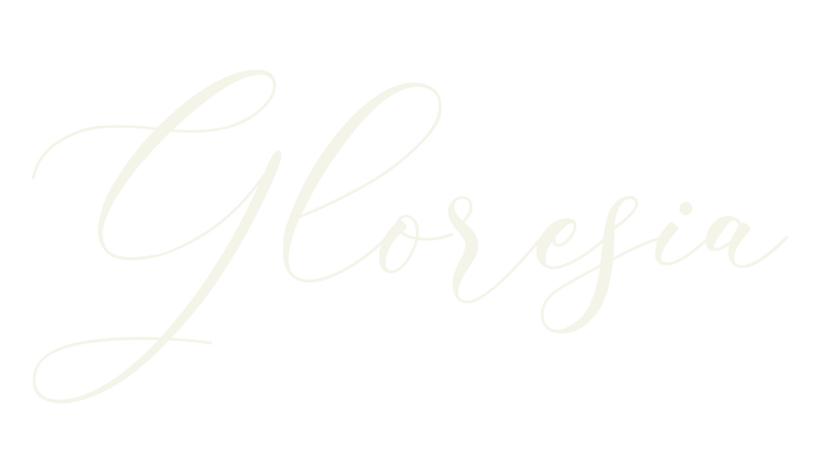 Gloresia, calligraphy font preview