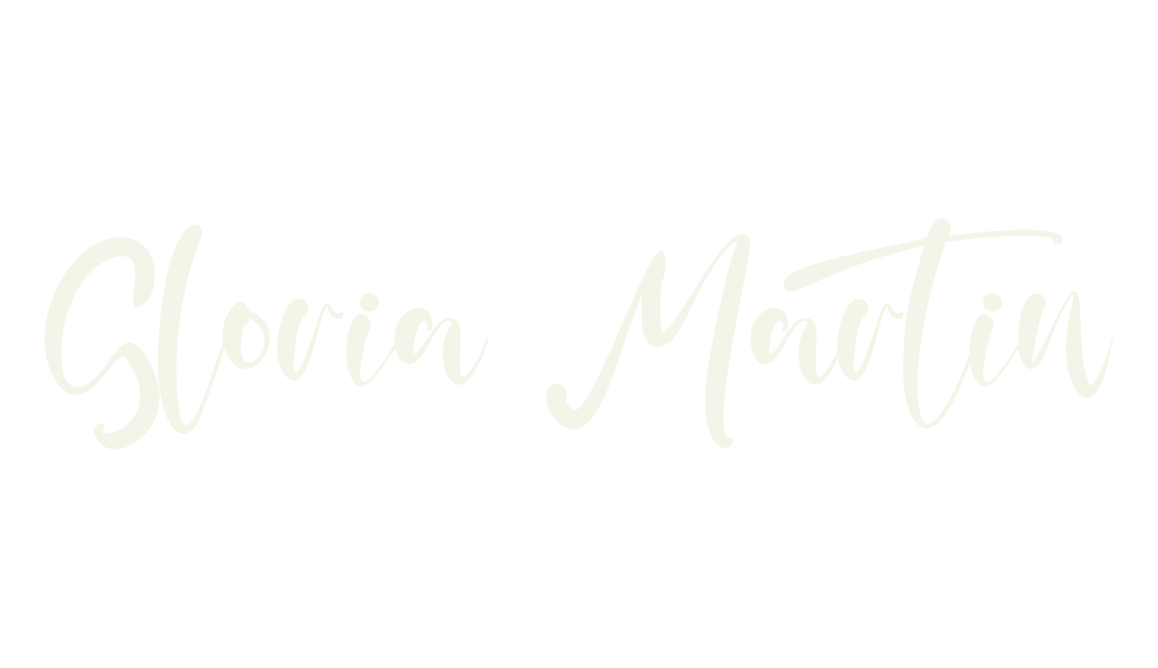 Gloria Martin, fashion script font preview