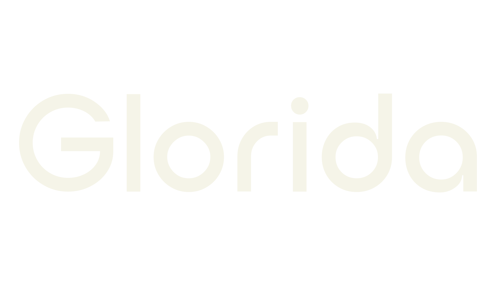 Glorida, rounded font preview