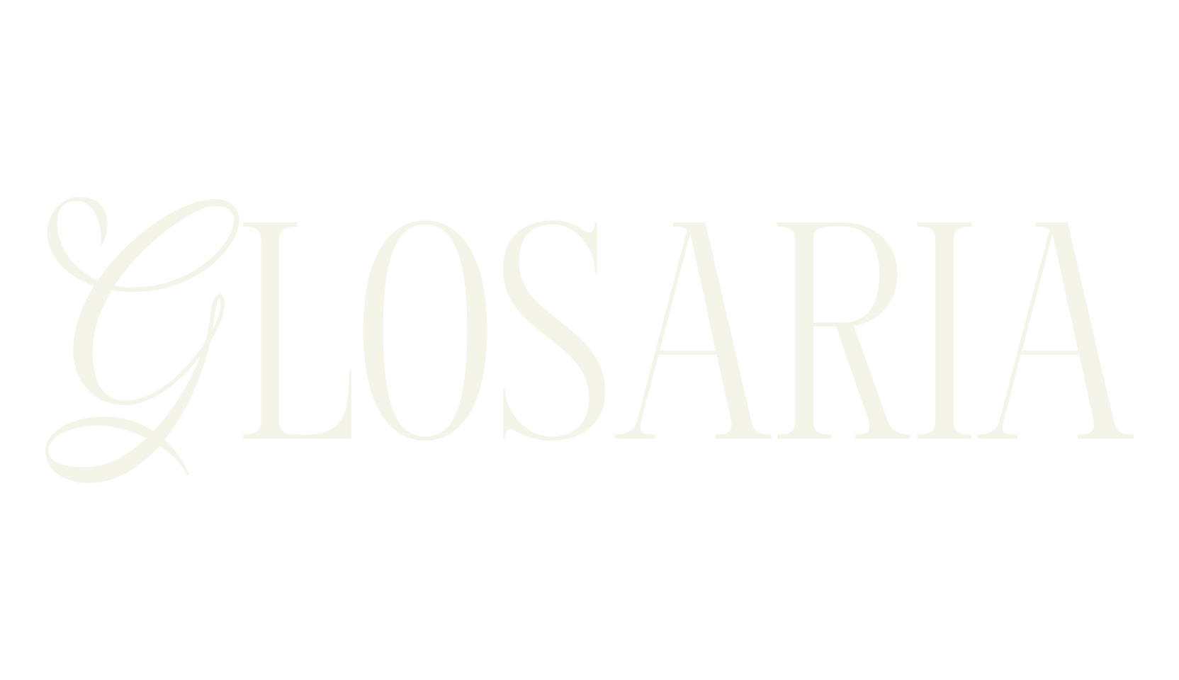Glosaria, script font preview
