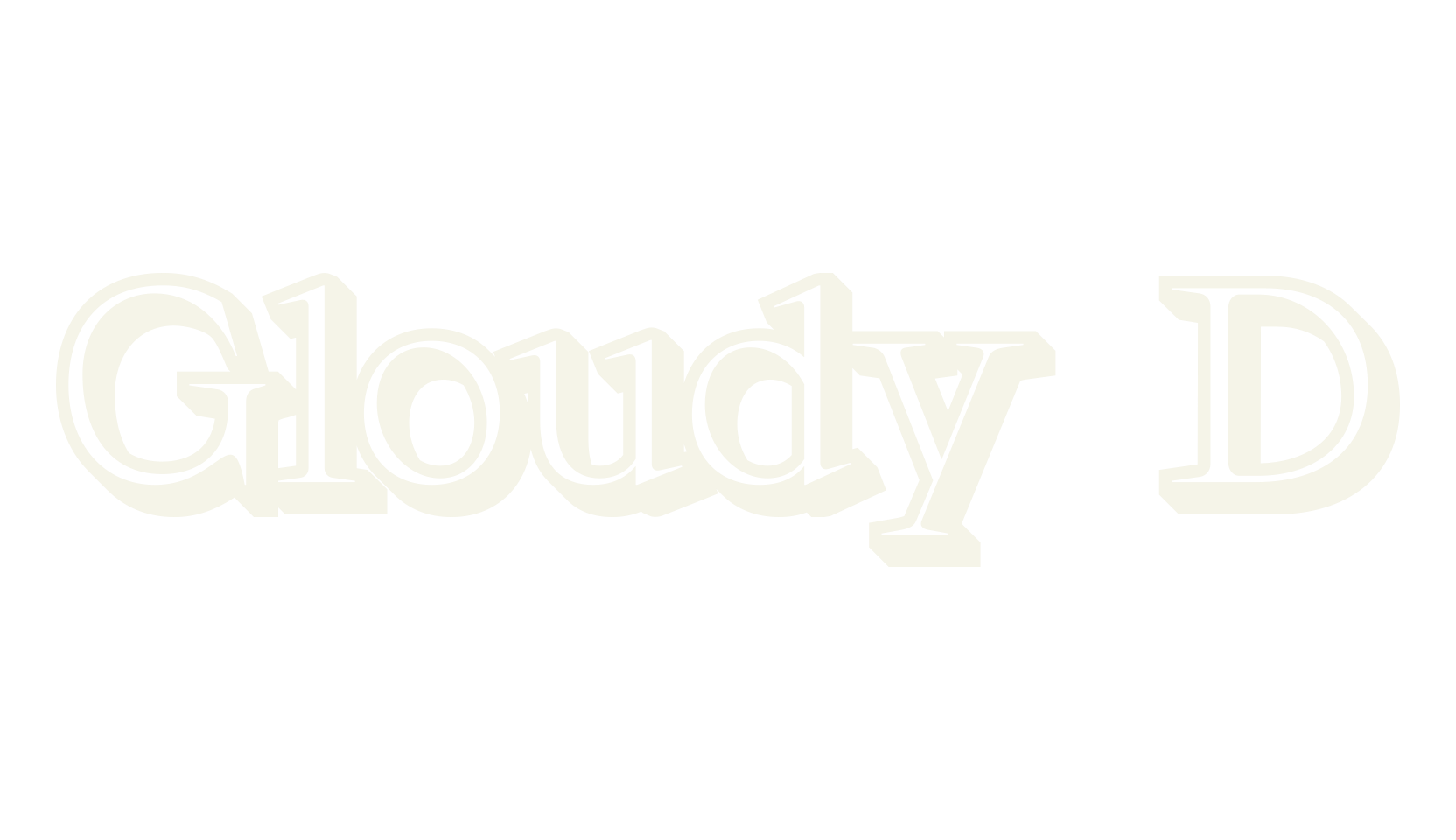 Gloudy 3D, 3d font preview
