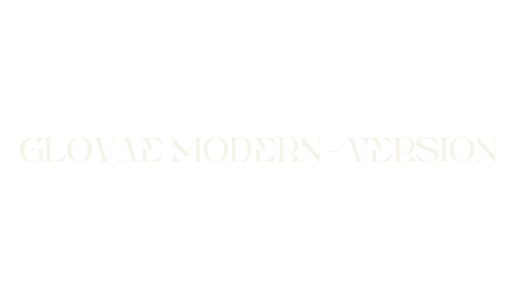 Glovae Modern - Version, serif font preview