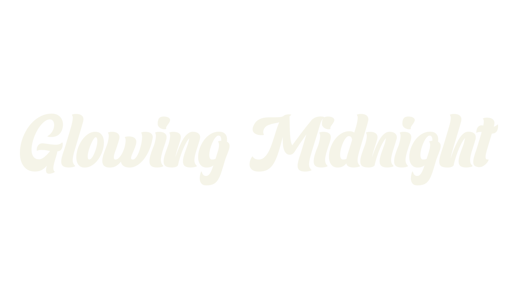 Glowing Midnight, fashion script font preview