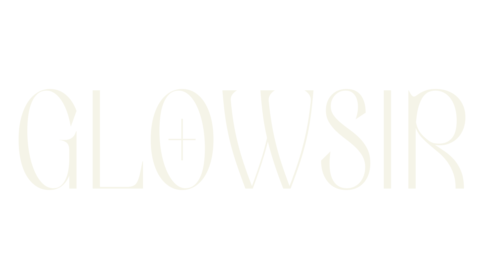 GLOWSIR, serif font preview