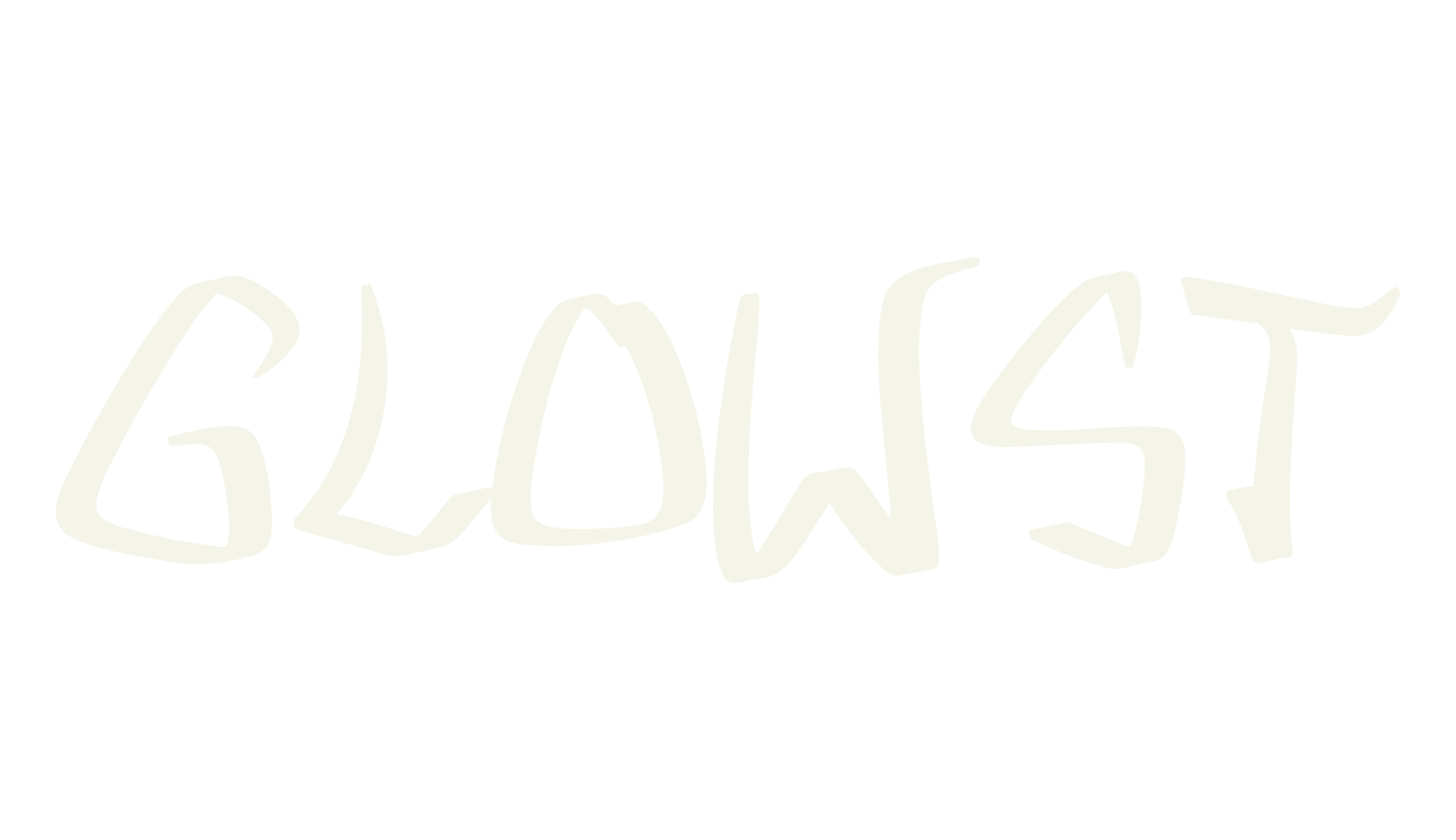 GLOWST, graffiti font preview