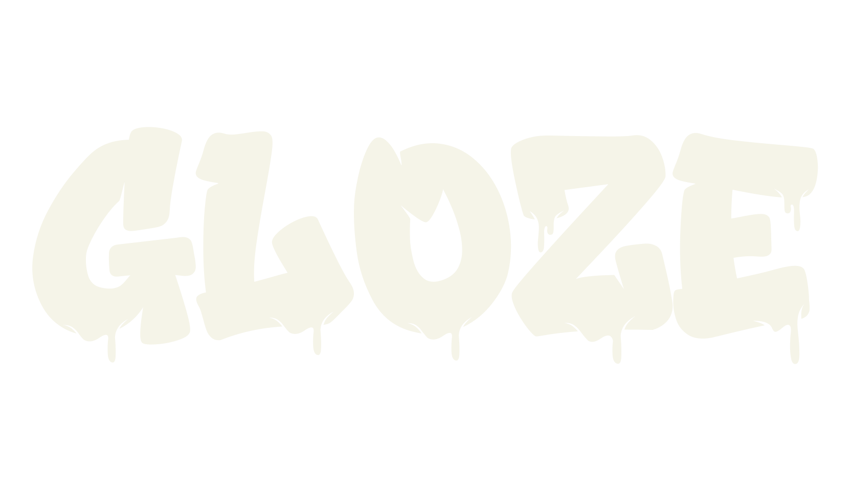Gloze, graffiti font preview