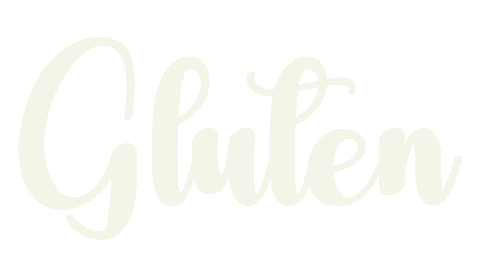 Gluten, calligraphy font preview