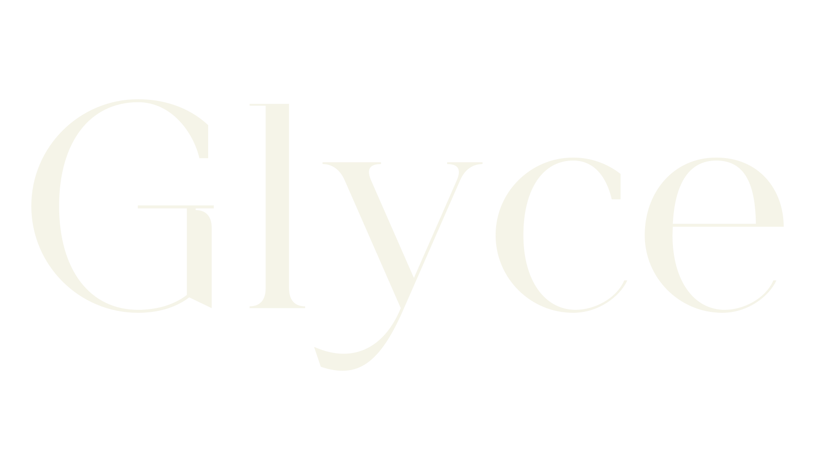 Glyce, modern font preview