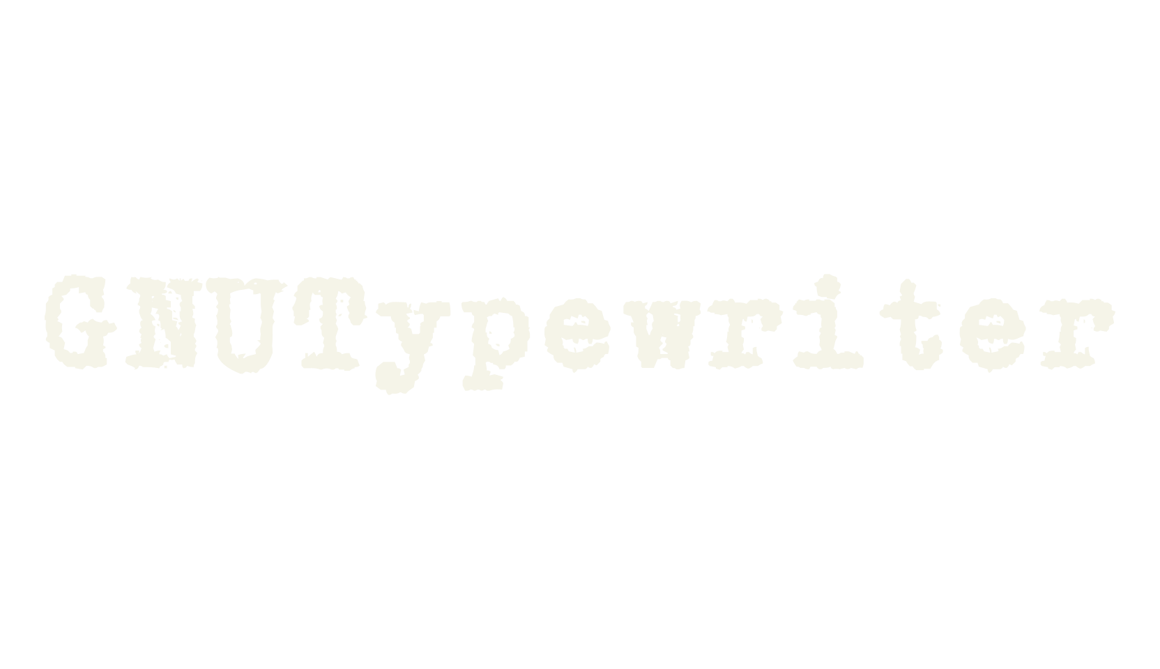 GNUTypewriter, typewriter font preview