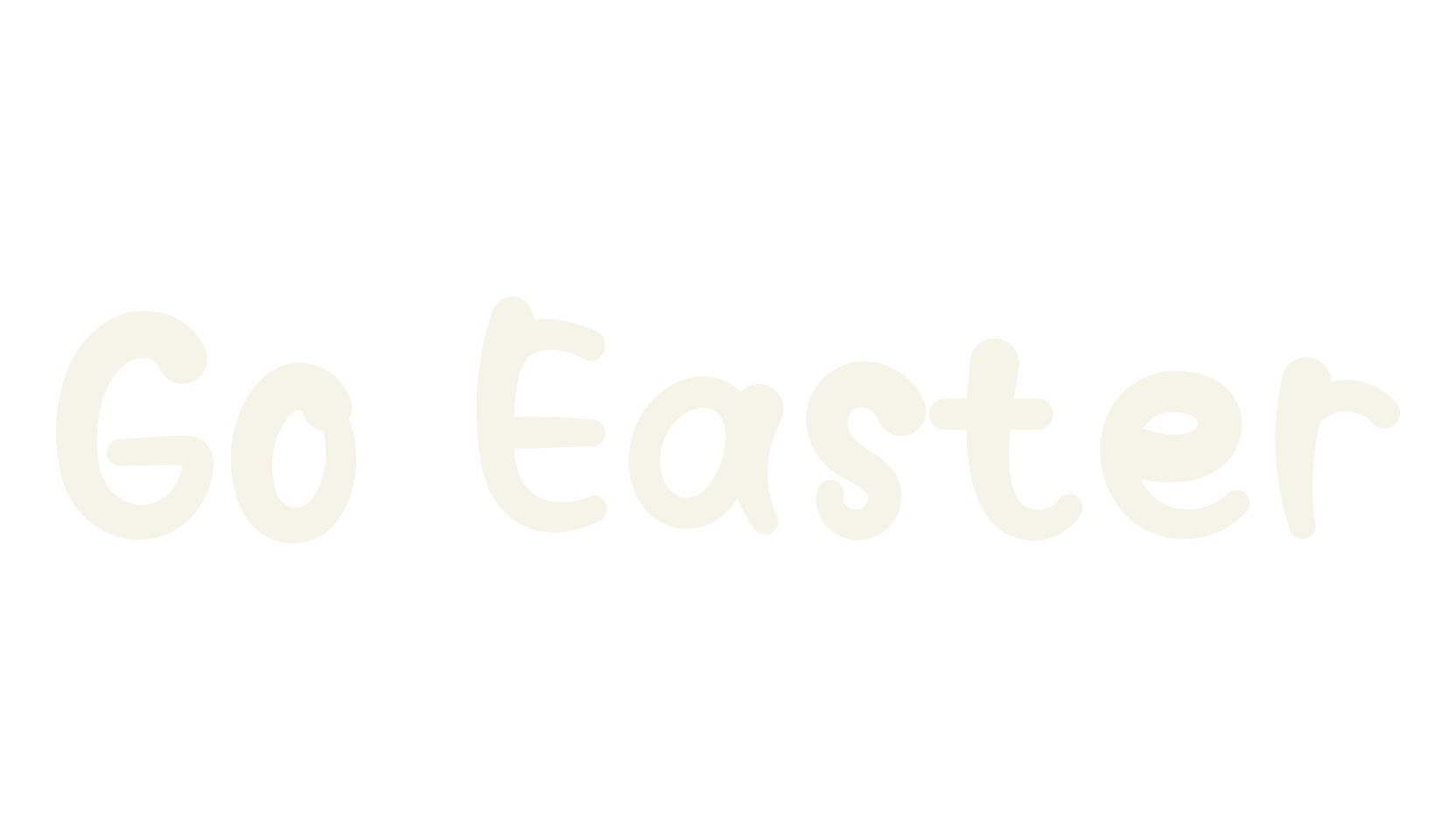 Go Easter, calligraphy font preview