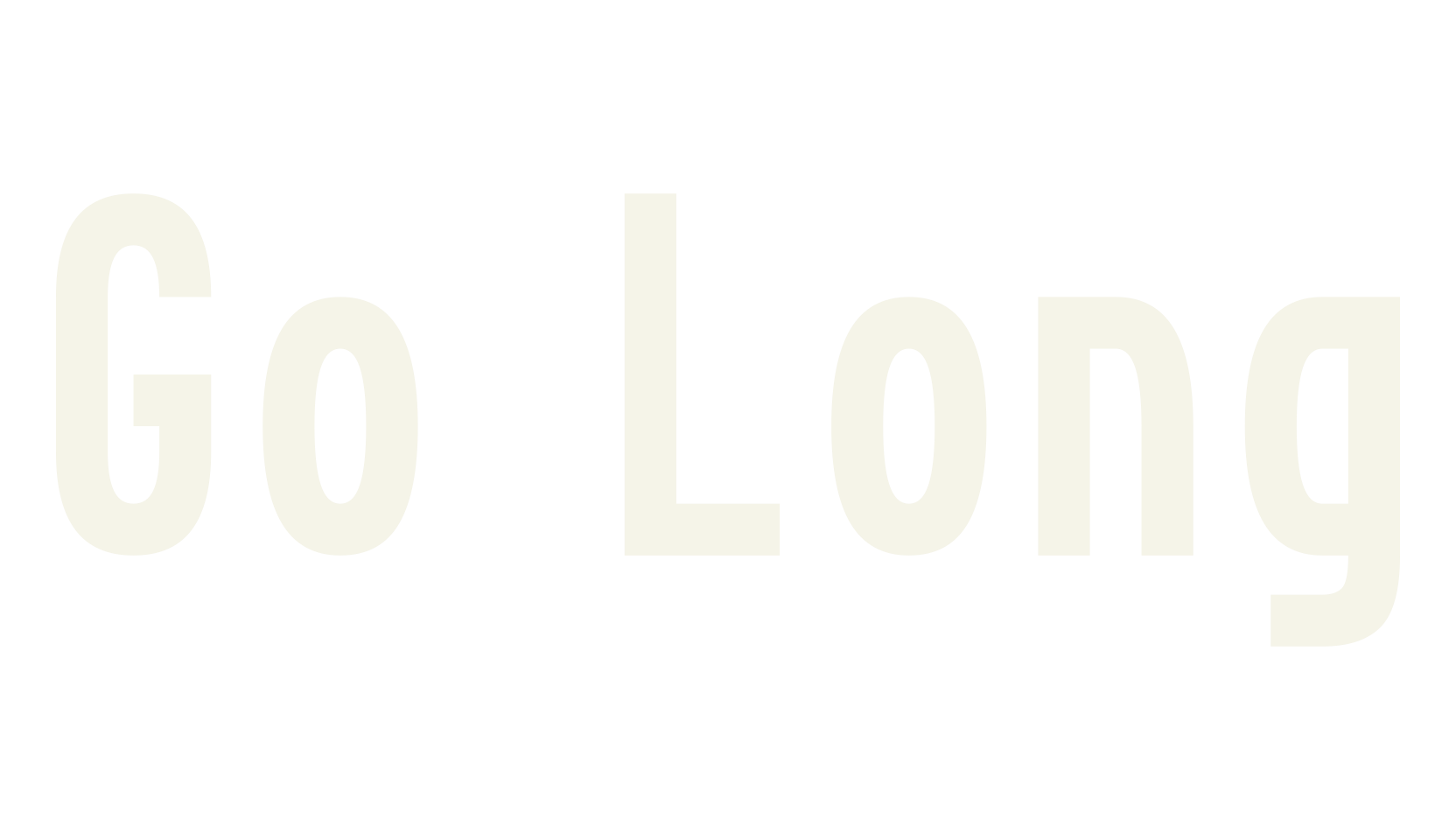 Go Long, tall font preview