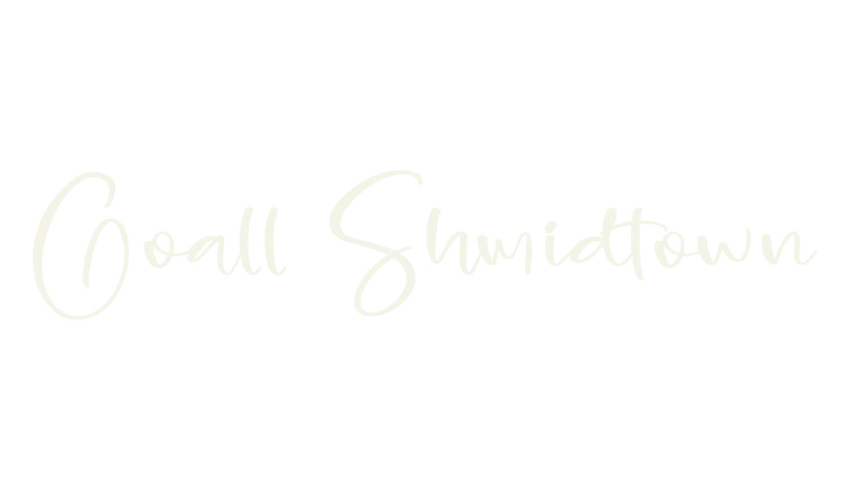 Goall Shmidtown, script font preview